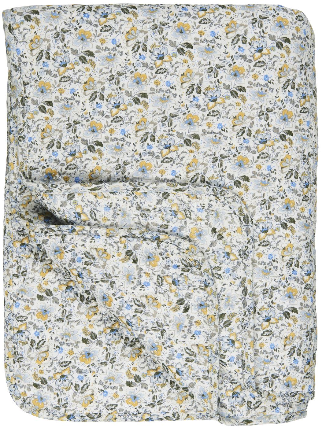 Ib Laursen quilt cremefv. med blomsterprint