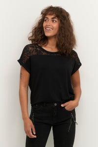 Cream - Trulla Jersey T-shirt - Pitch black