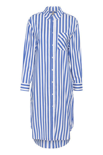 Culture - Regina Shirtdress - Blue/White Stripe