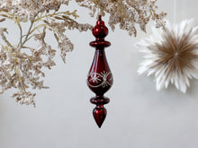Indlæs billede til gallerivisning Chic Antique - Ornament i glas m. glimmer H17 - Cherry