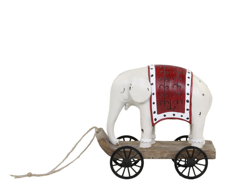 Chic Antique - Vintage Elefant på hjul - Cherry