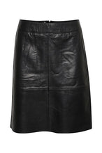 Indlæs billede til gallerivisning CUBerta leather skirt fv. black