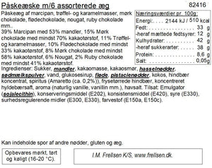 Frellsen - æske m/6 stk. chokoladeæg