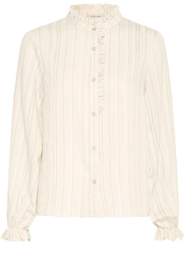 Crvenea joa blouse , birch stripe