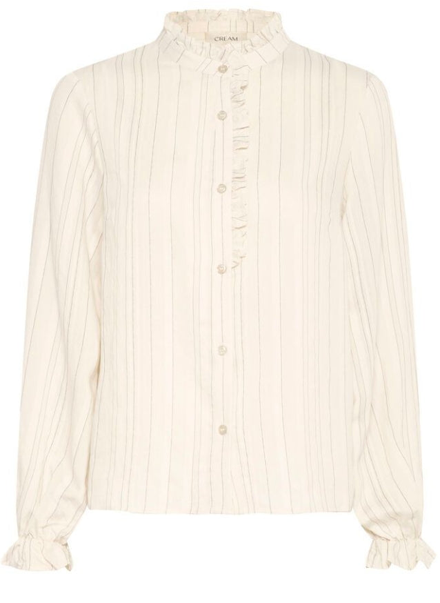 Crvenea joa blouse , birch stripe
