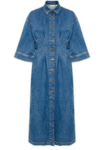 Indlæs billede til gallerivisning Cucyrine ami long dress, medium vintage blue wash