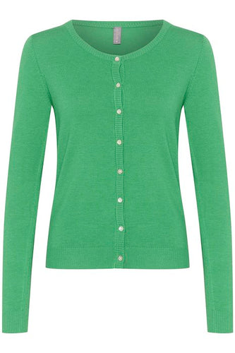 Annemarie knit cardigan fv. holly green