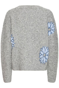 Byomea jumper, blue surf mix