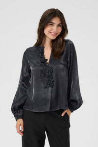 cufiola blouse , black