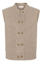 Indlæs billede til gallerivisning Creroka knit slipover,cobbeltone melange