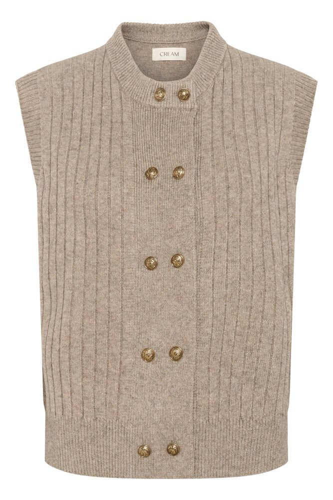 Creroka knit slipover,cobbeltone melange
