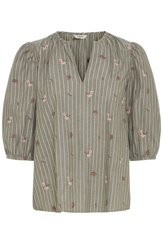 Byfelippa blouse, grape leaf mix