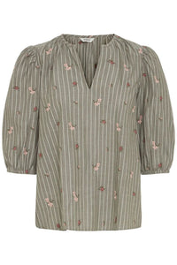 Byfelippa blouse, grape leaf mix