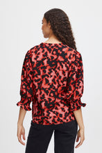 Indlæs billede til gallerivisning B. Young - Ibine Vneck smock bluse - Goji berry mix
