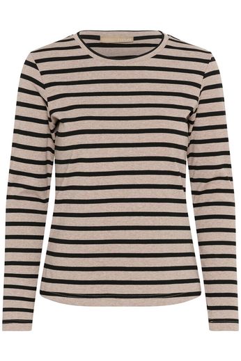 CUalin Langærmet T-shirt Dune Melange/Black Strip