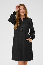 Indlæs billede til gallerivisning CUhilka Arpa Short Dress Washed Balck