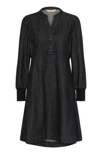 CUhilka Arpa Short Dress Washed Balck