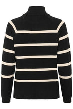Indlæs billede til gallerivisning CRDela Button Pullover Black/White