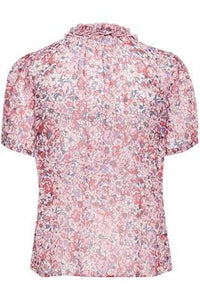 CRKinia SS blouse fv. flower print