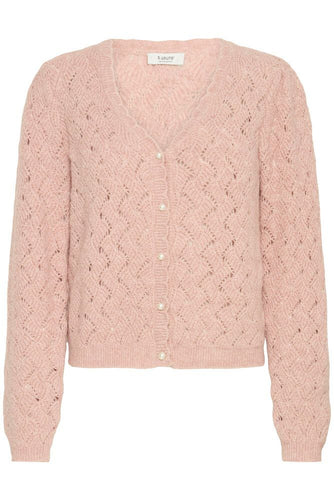 Bynadika cardigan, pale mauve melange