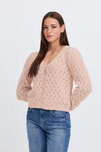 Indlæs billede til gallerivisning Bynadika cardigan, pale mauve melange