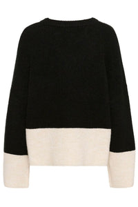 Cunicky kimmy pullover, black/whitecap