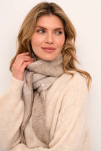 Indlæs billede til gallerivisning CRWaban knit scarf fv. feather grey melange