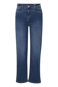 Fransa "Over Hanna1" jeans i fv. simple blue denim