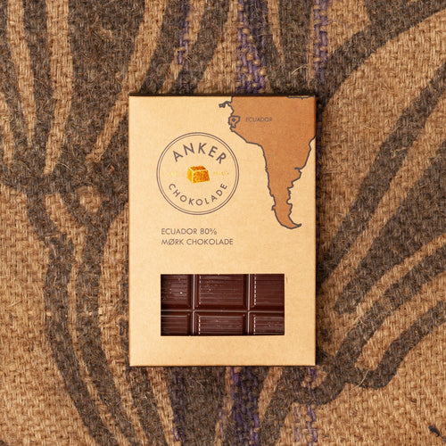 Anker Chokolade - Ecuador 80% mørk chokolade