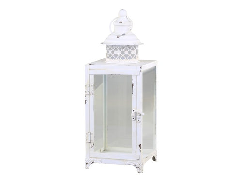 Chic Antique - Lanterne m. dekor i fv. antique creme