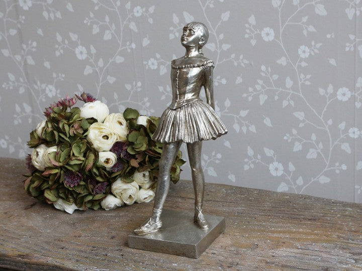 Chic Antique stående ballerina fv. sølv