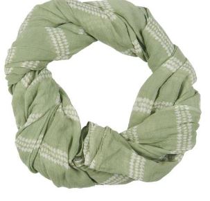 Ib Laursen - Tørklæde i fv. grøn m. blonde
