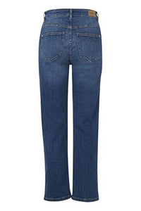 Fransa "Over Hanna1" jeans i fv. simple blue denim