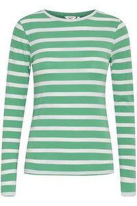B. Young "Pamila LS" t-shirt i fv. ming green mix